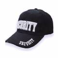 Deluxe Black "Security" Low Profile Insignia Baseball Cap - Hat